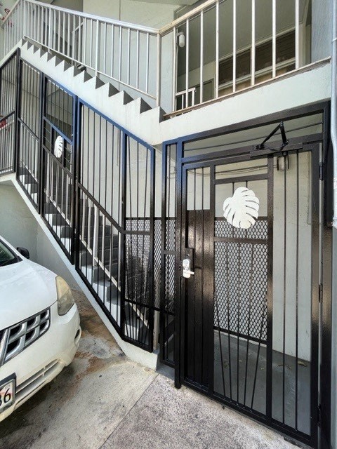 front entrance with gate