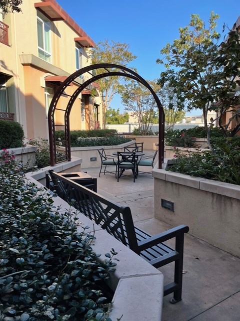 City Center Apartments outside seating