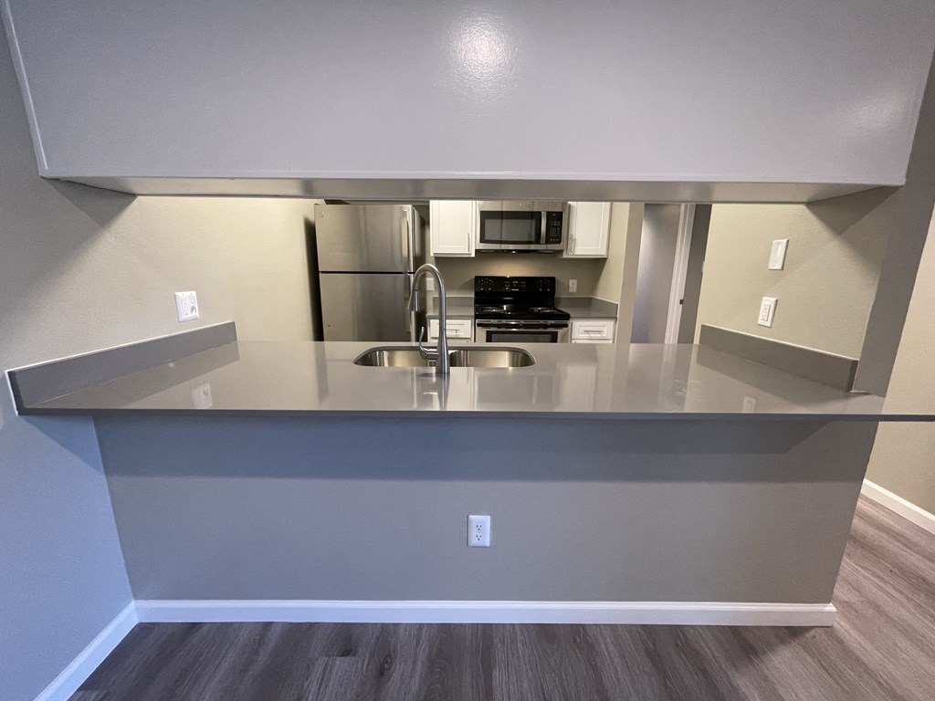 The Forest at Duck Creek Apartments Renovated Kitchen Bar Counter