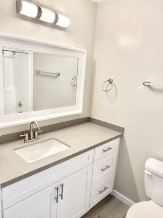 210 Garfield bathroom vanity and toilet