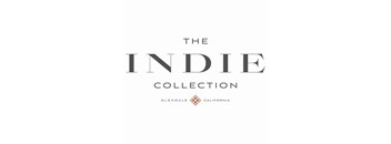 a logo for the indie collection on a white
