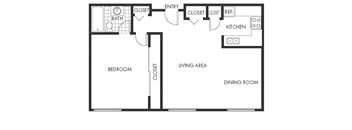 a floor plan of a house