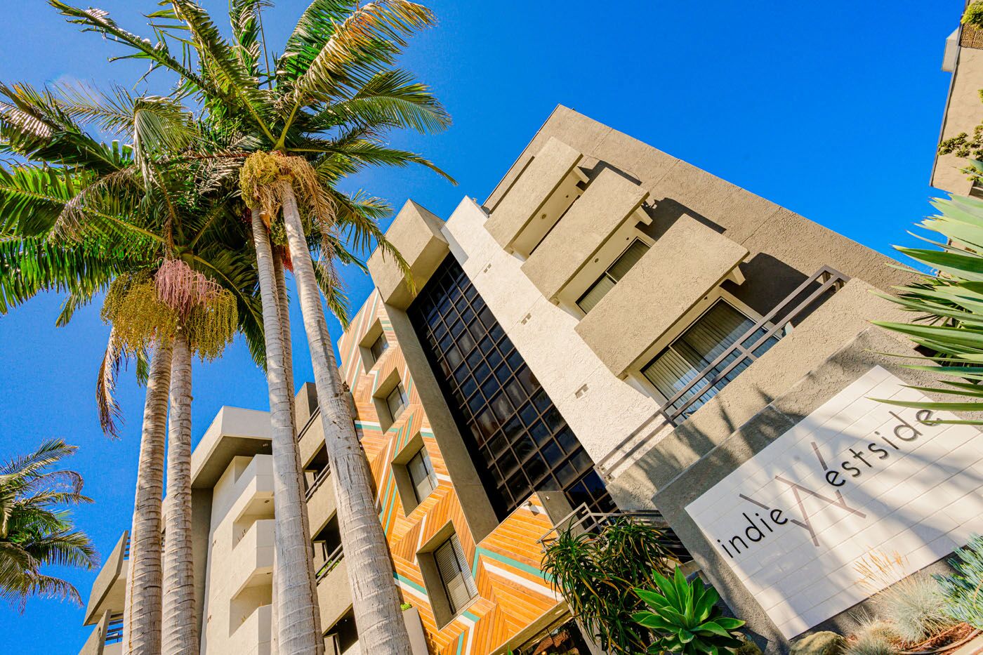 Indie Westside exterior building front close-up view