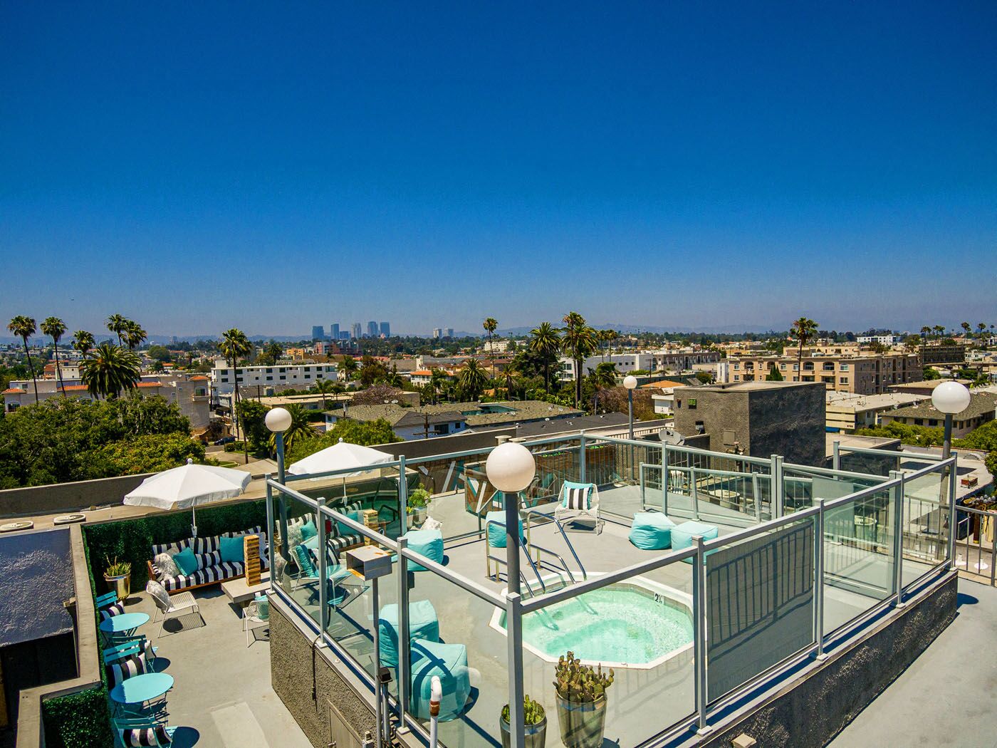 Indie Westside rooftop view