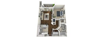 Orchard Park Apartments 1 Bedroom Floor Plan