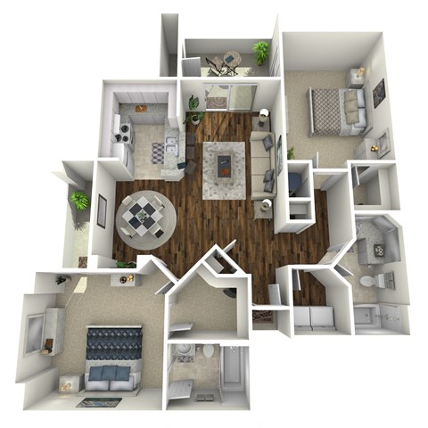 Orchard Park Apartments 2 Bedroom Floor Plan