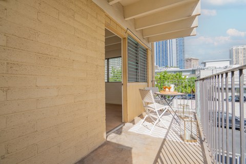 Kahakai Apartments Unit 20 balcony