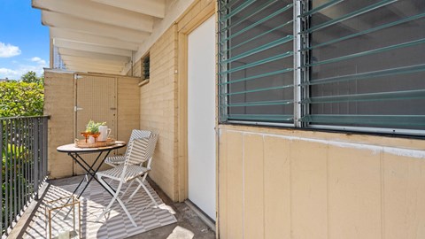 Kahakai Apartments Unit 20 balcony