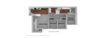 La Amistad at Mendota 3x2 floorplan