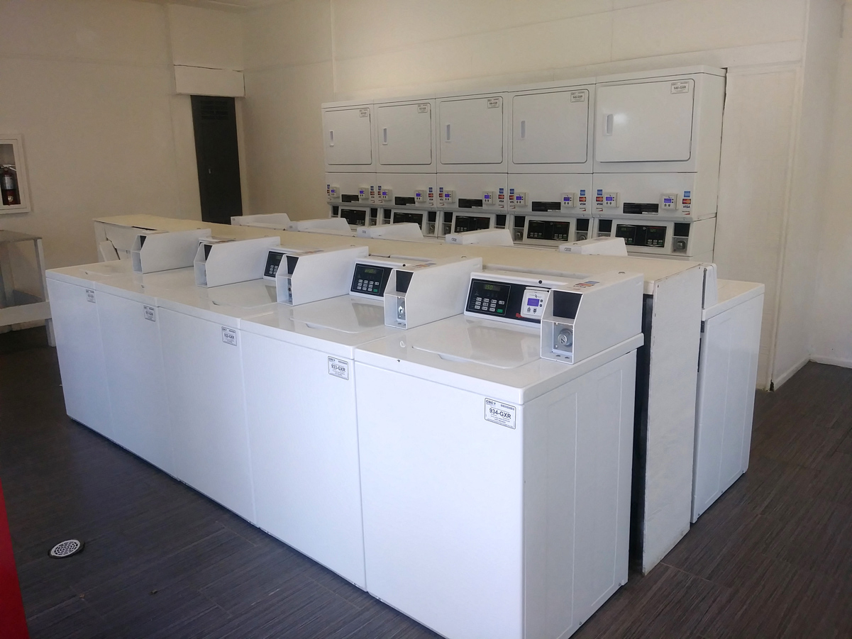 El Castillo Apartments laundry room