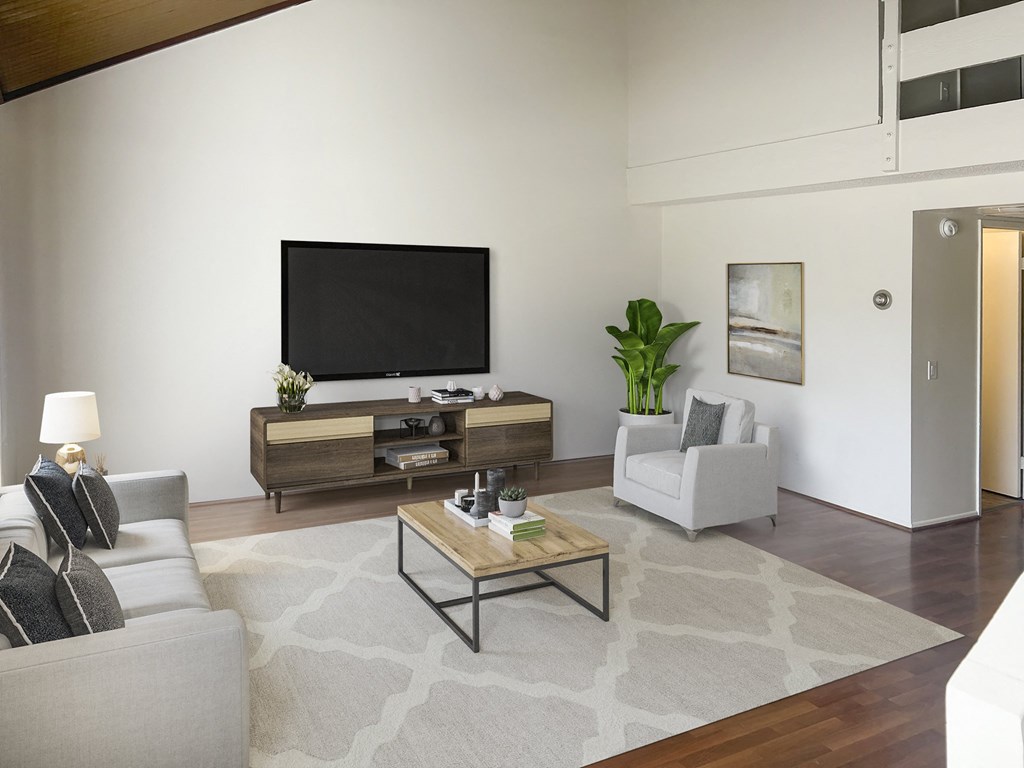 Living Room Staged - Left View