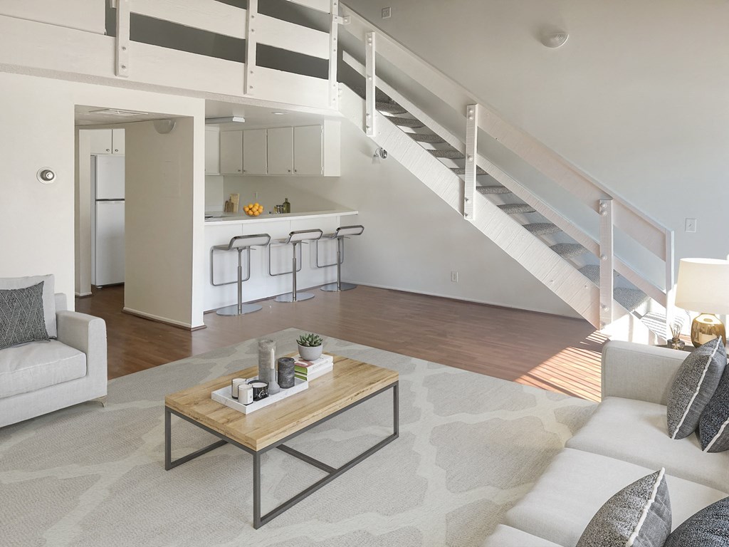 Living Room and Bar Top Staged