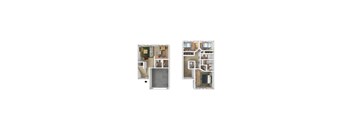 Logan Gateway three bedroom townhouse floor plan