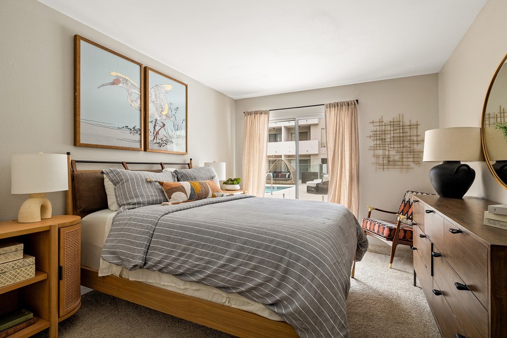 Lyric Apartments Bedroom Area