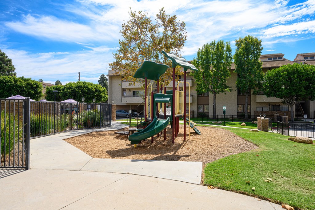 Mountain View Playground with grass