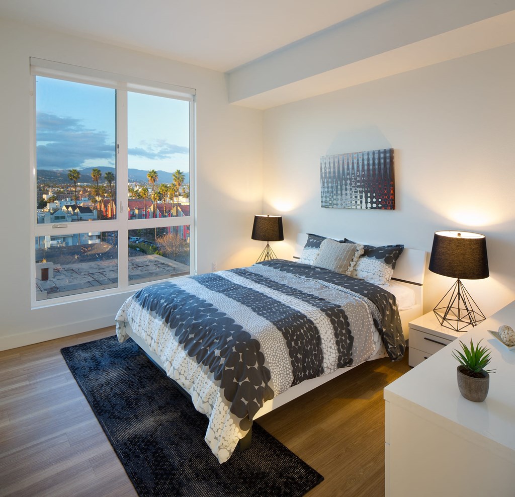 Maya Apartments bedroom with view