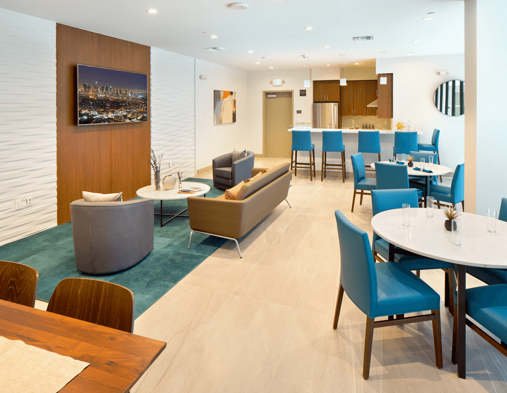 Maya Apartments resident lounge