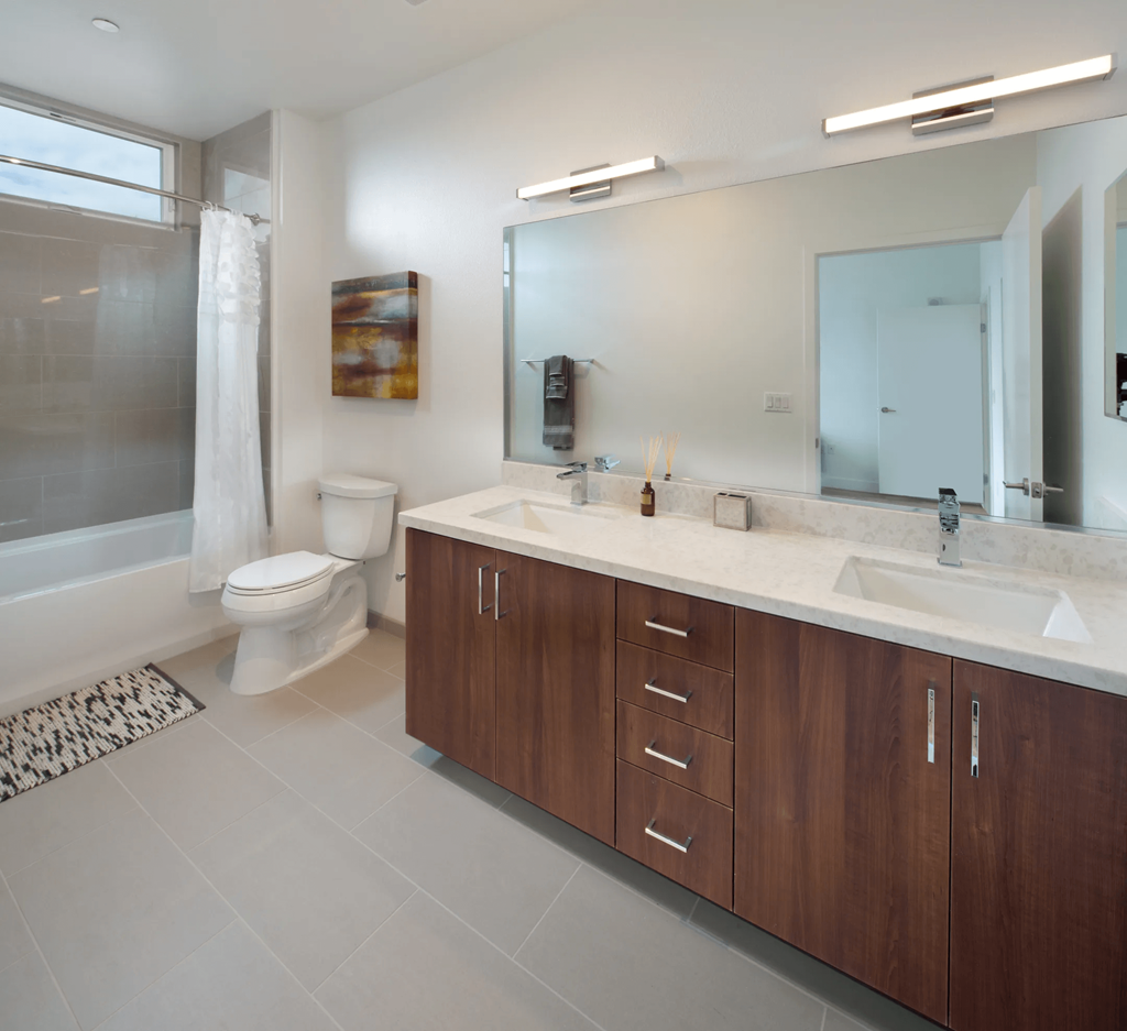 Maya Apartments double vanity