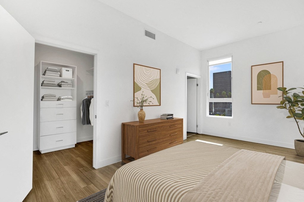 Maya Apartments unit 604 bedroom with closet