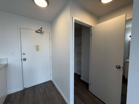 McCully Circle unit 303 entrance with a storage closet.