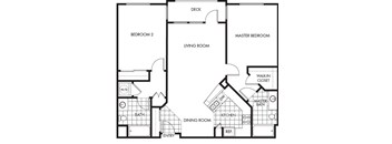 Horizons at Calabasas 2Bed 2Bath Plan C Floorplan