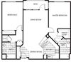 Horizons at Calabasas 2Bed 2Bath Plan C Floorplan Horizons at Calabasas 2Bed 2Bath Plan C Floorplan