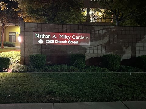 Miley Gardens signage