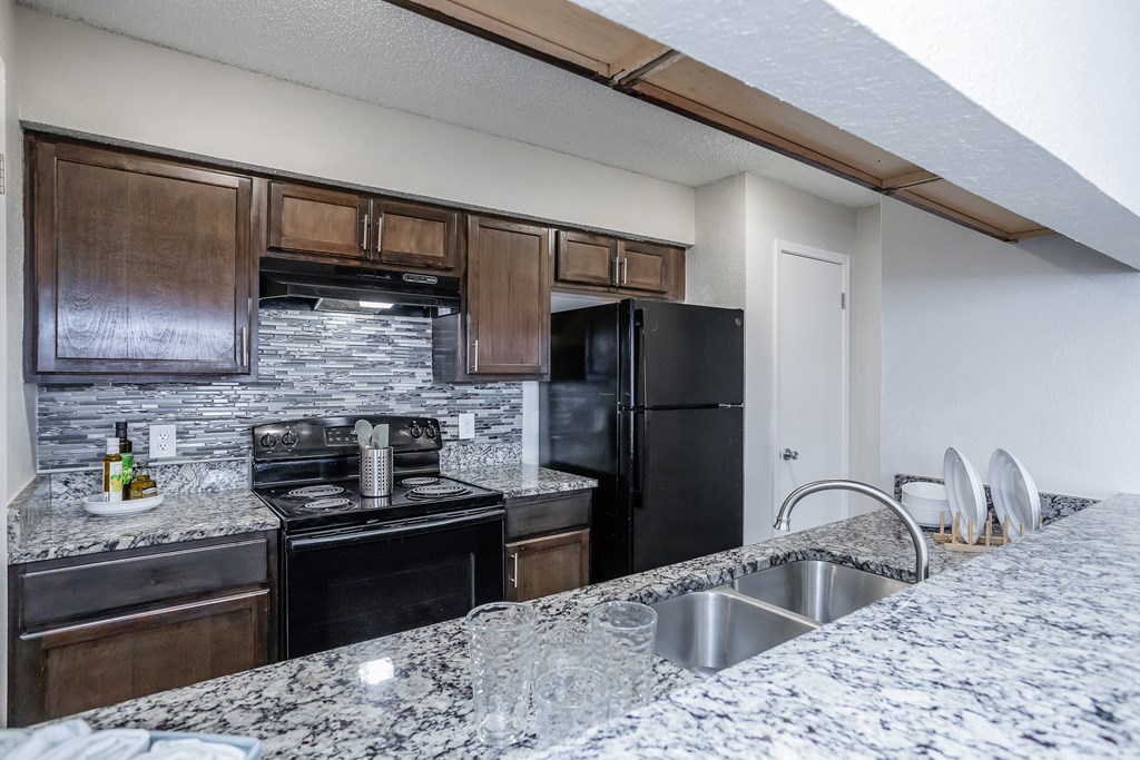 Oak Tree Village Kitchen 1 Bedroom