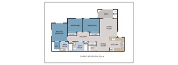 the floor plan of this home has a bedroom and a living room