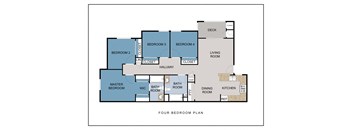 a floor plan of a house with a bedroom and a living room
