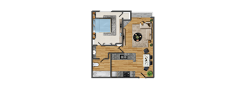 One bedroom apartment for rent in Palms near Culver City