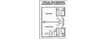 Vandenberg Senior Residence One Bedroom Floorplan