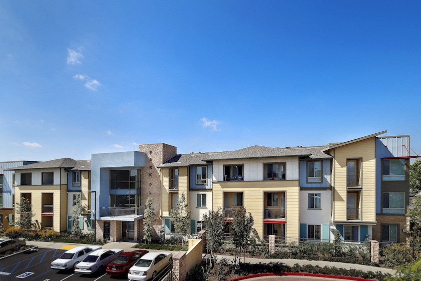 Park Place - Exterior View with parking lot