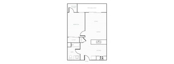 Park City View One Bedroom Floorplan
