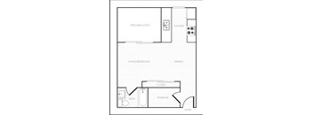 Park City View Studio I Floorplan