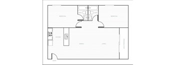 Park City View Two Bedroom Floorplan