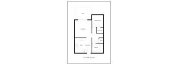 a floor plan of a house with a bedroom and a living room