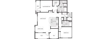 Horizons at Calabasas 2Bed 2Bath + Den Plan E Floorplan