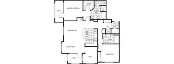 Horizons at Calabasas 2Bed 2Bath + Den Plan F Floorplan