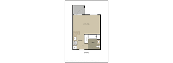 San Lucas Apartments Studio Floorplan