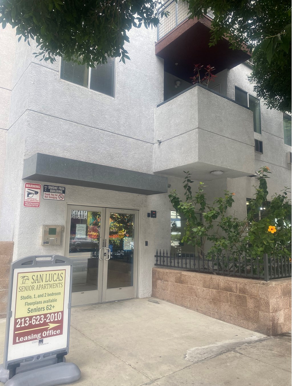San Lucas Apartments front entrance
