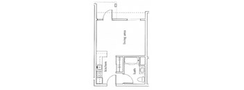 San Lucas Studio Floorplan
