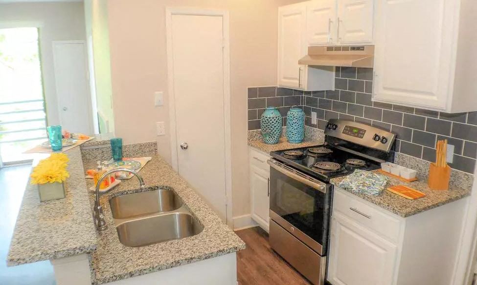 Soho Apartments kitchen area