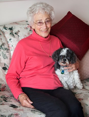 Stock Image of Senior Woman with Dog - Photo Gallery 7