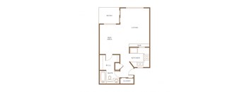 The Plaza at Canoga Park Studio Floorplan