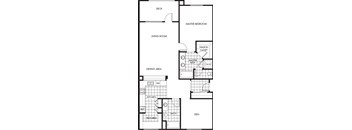 Horizons at Calabasas 1Bed 2Bath + Den Plan D Floorplan