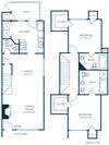 Trellis at Lake Highlands 2 Bedroom / 2 Bath Townhome Floorplan Trellis at Lake Highlands 2 Bedroom / 2 Bath Townhome Floorplan