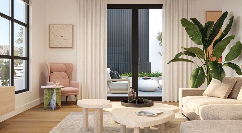 Tall ceilings and large windows