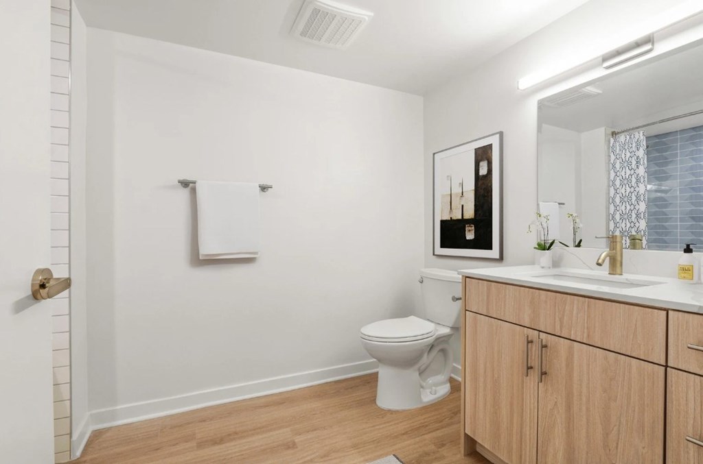 Terraces at La Cienega Studio Bathroom