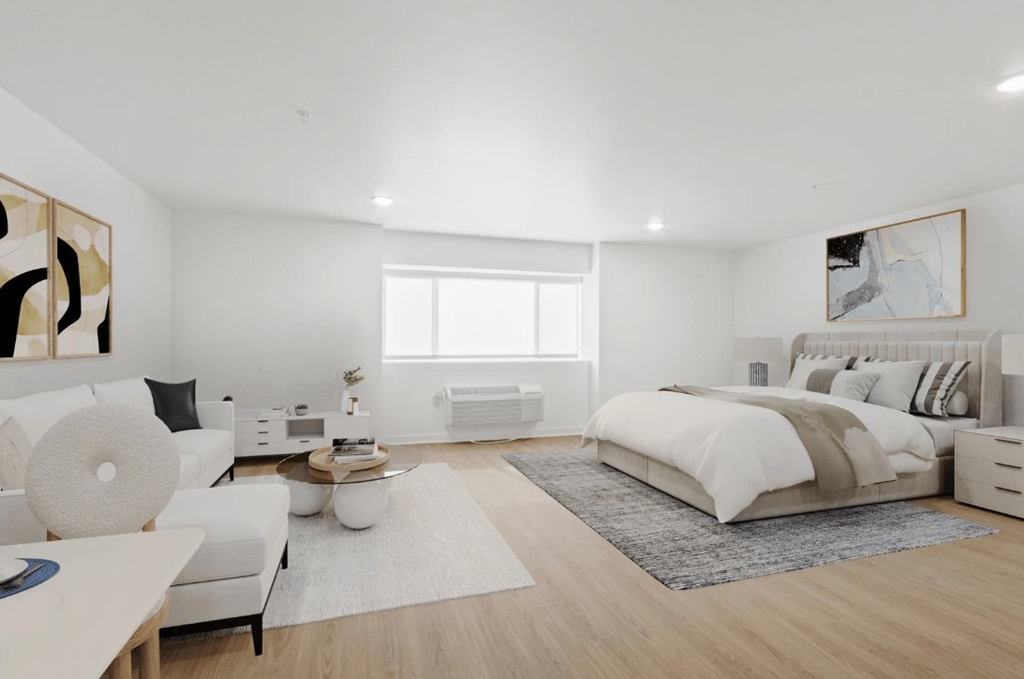 Terraces at La Cienega Bedroom and Living Area in Studio